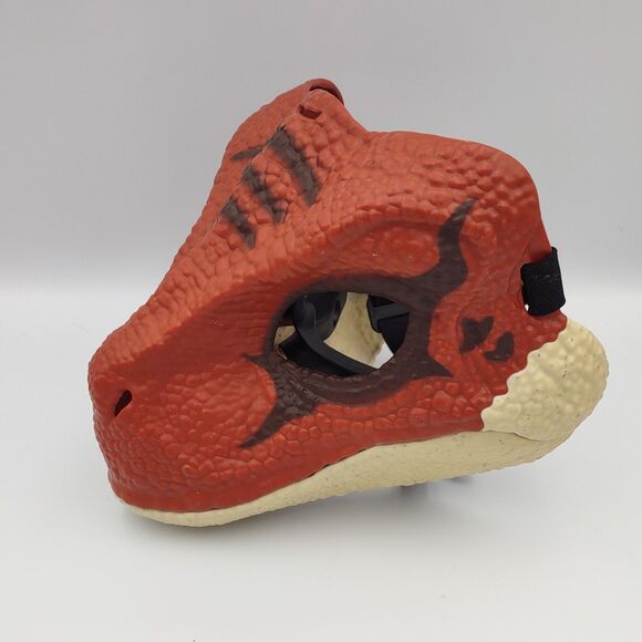 Jurassic World Velociraptor Mask Tiger Raptor Dinosaur Rare Park Costume - Picture 2 of 6